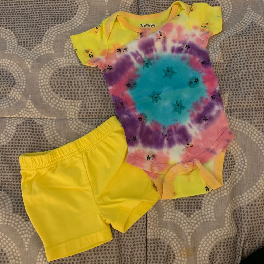 Baby Girl Tie-Dye Outfit